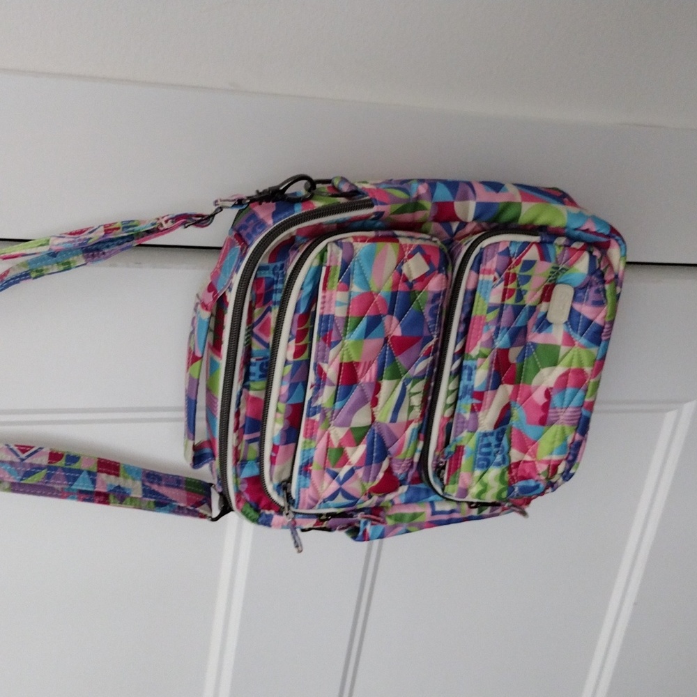 NWOT Lug Compass Crossbody Small World Multi